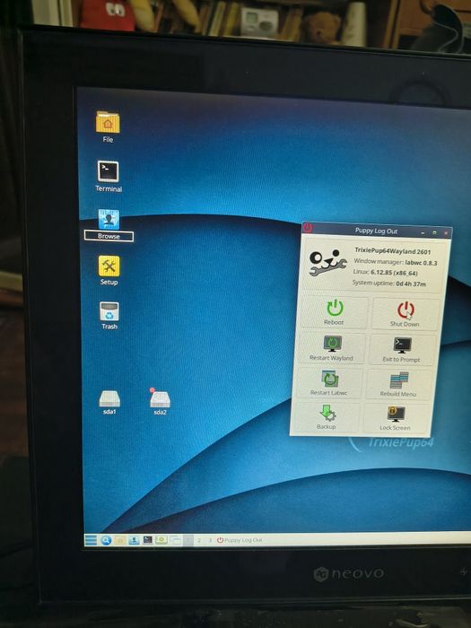 Mini P.C. cu Linux , impecabil