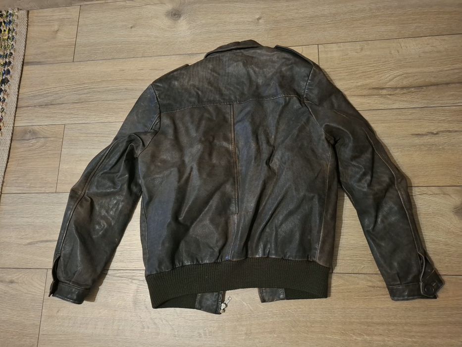 Geaca de piele model vintage