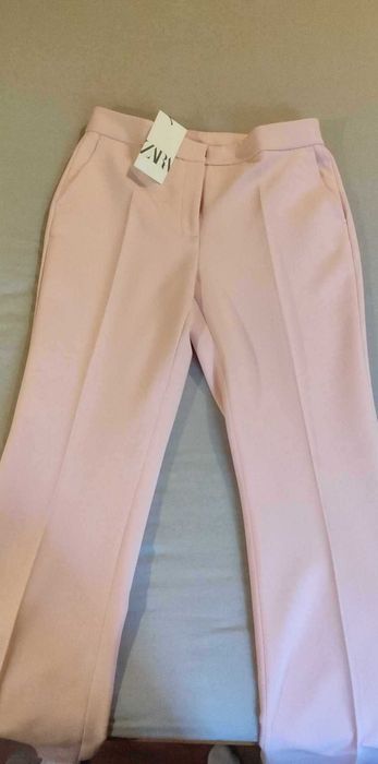 ZARA Pantaloni Roz de dama marime L - PRET REDUS de la 40 Euro