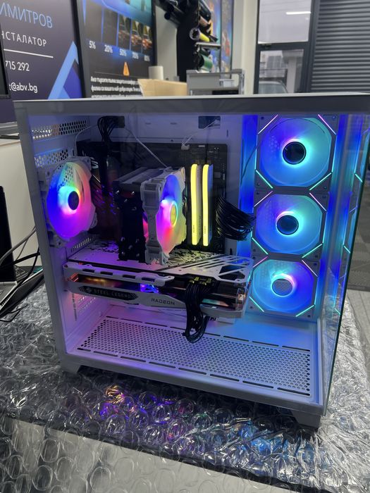 Геймърски компютър Ryzen 7 5800x + Rx 7800 XT 16GB - 32GB RAM