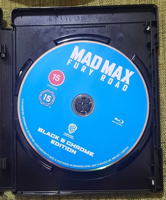 Mad Max: Fury Road  "Black and Chrome Edition" Blu-Ray