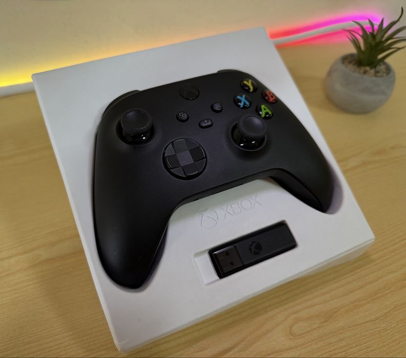 Xbox Series X/S Контролер + Оригинален Wireless Адаптер за PC
