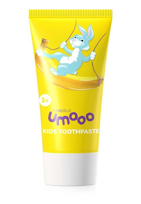 Детская зубная паста без фтора Umooo 3+ - Укрепляет Эмаль и Десна