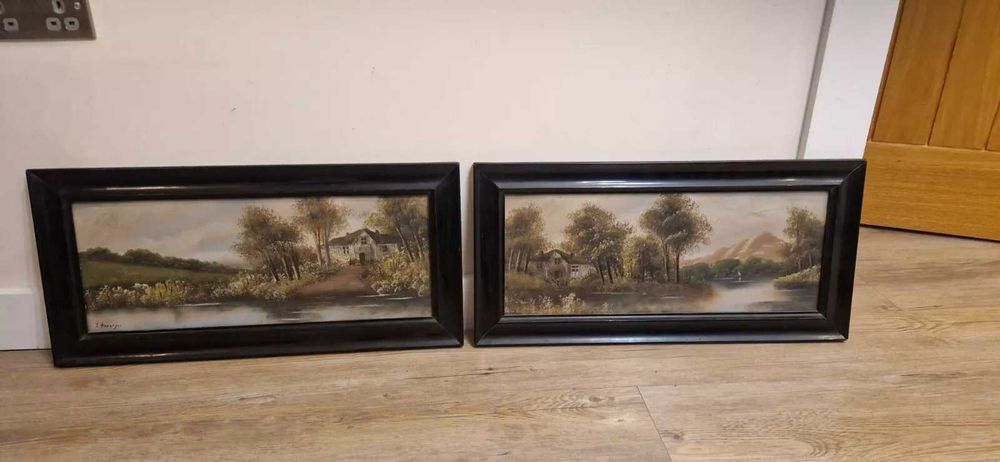 Четири Стари картини от автор с подпис