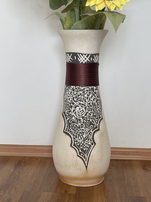 Ваза напольная  цветы подсолнухи