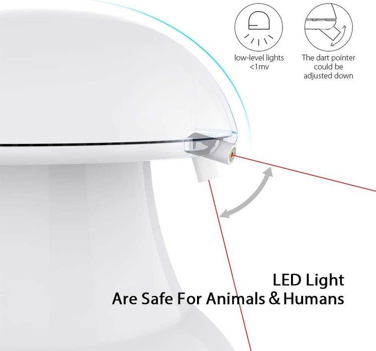 Котешка интерактивна играчка 2 в 1 акумулаторна