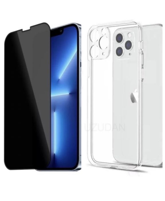 Iphone 14/15/16E/17 PRO MAX Pachet Husa Slide SIlc si Folie Sticla 21D