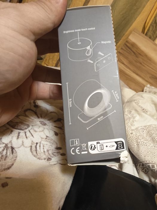 Модерна LED стенна лампа с 360°