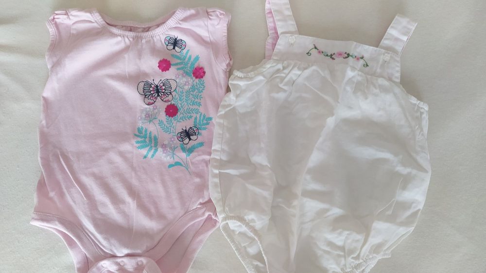 Пижами ромпъри и бодита за момиченце