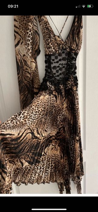 Rochie eleganta animal print