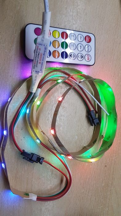 Лента RGB LED пиксел WS2812B 30 пиксела на метър IP30