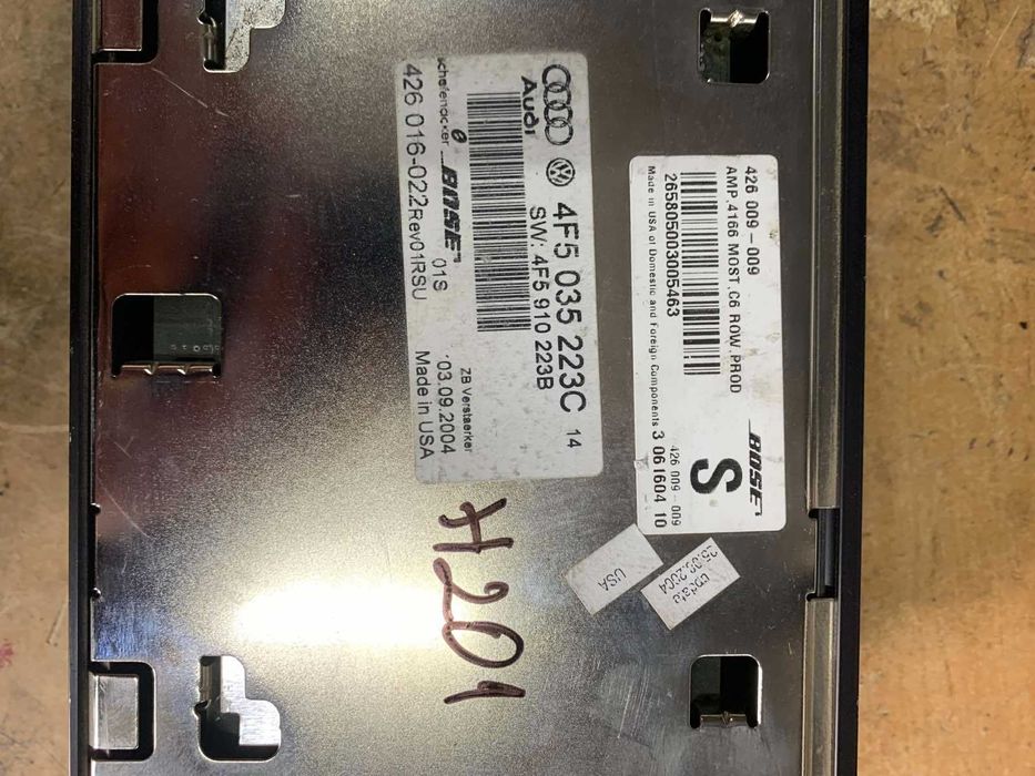 Усилвател BOSE за Audi А6 4F 2004 до 2007г седан 4F5035223C ном 201
