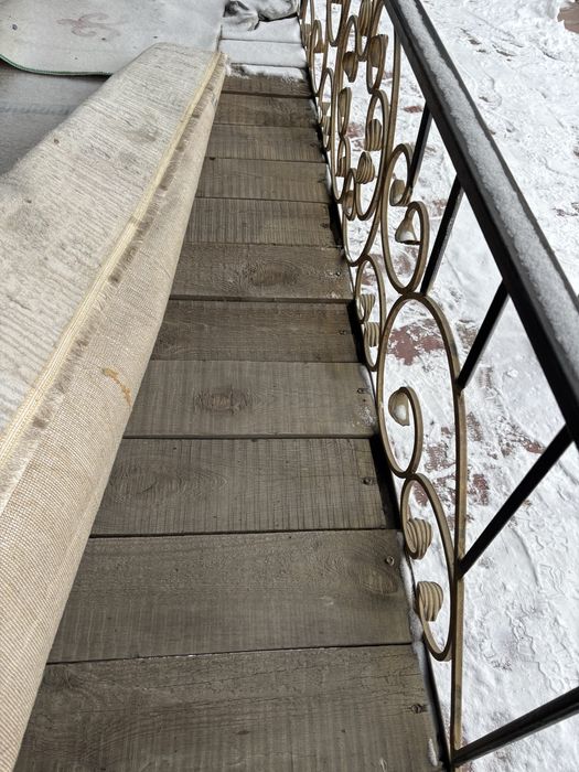 Топчан железный вместе с досками