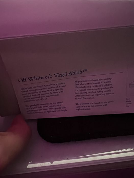 Off White Low Vulcanized Orange/Grey leather