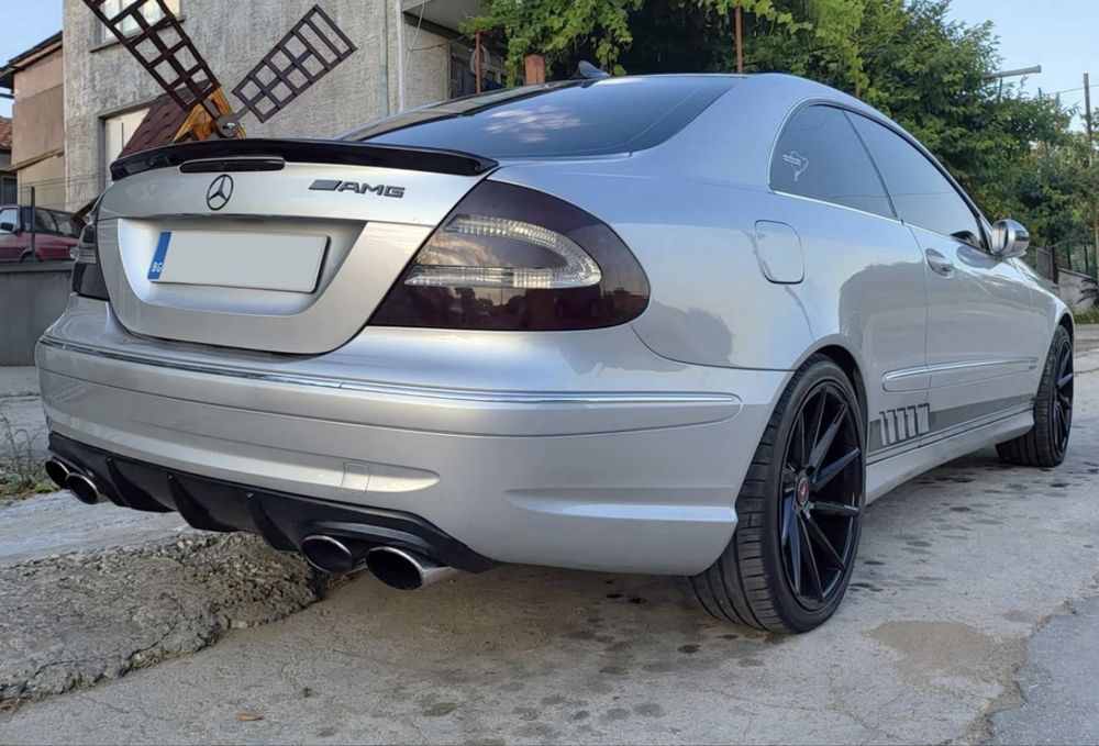 Спойлер лип за багажника – Mercedes W209 CLK Class черен гланц
