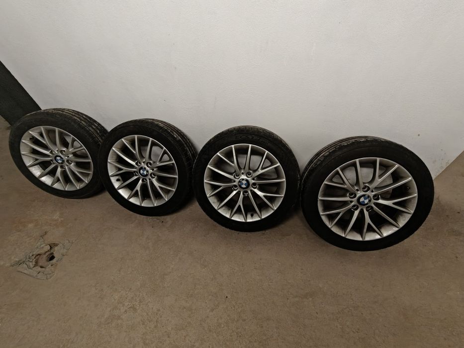Set Jante Originale BMW 17" Style 380 + Senzori Presiune + Anvelope Kumho 2023 (225/45/17)