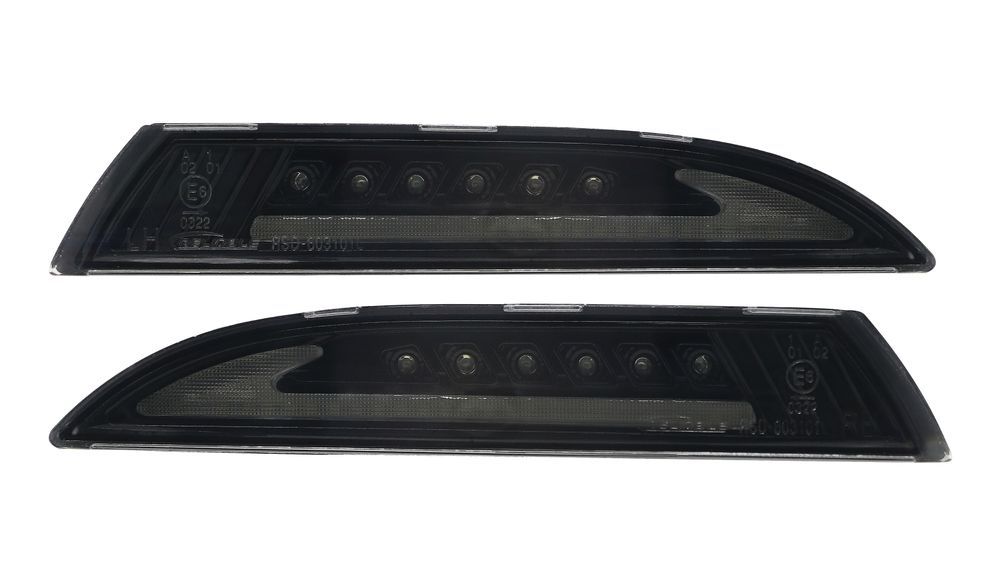 Lampa semnalizare fata cu lumina de parcare VW Scirocco, 2008-2013, montare fata, stanga+dreapta, semnalizare dinamica/ statica; LED; fumuriu; Tuning