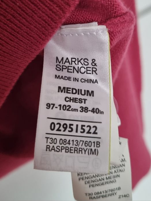 Pulover bărbați Marks&Spencer M roz-zmeură