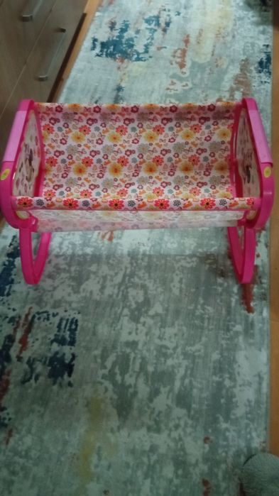 Детско пиано, пазарска количка и люлка - легло