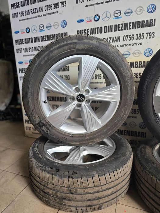 Set Jante Aluminiu R19 2 Dimensiuni Audi Q4 E-Tron 235/55R19 255/50R19 5X112 Anvelope Vara Dot 2023