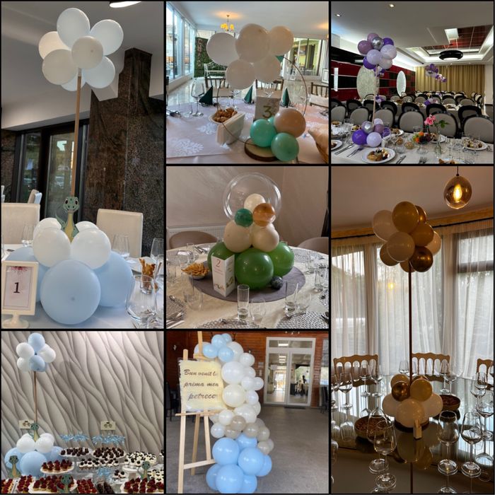 Arcada Baloane / Flori uscate, artificiale !