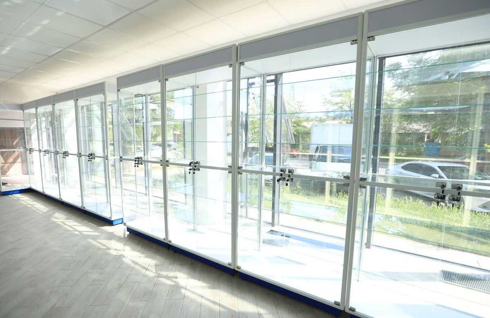 Oynaly vitrina, Акция, прилавки, savdo vitrinalar stellajlar