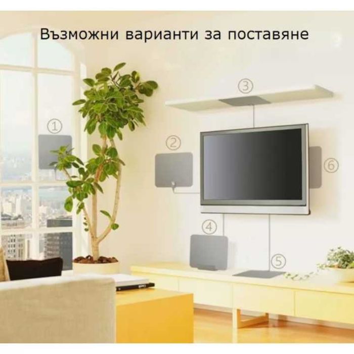 Цифрова HDTV антена БЕЗПЛАТНА ефирна телевизия