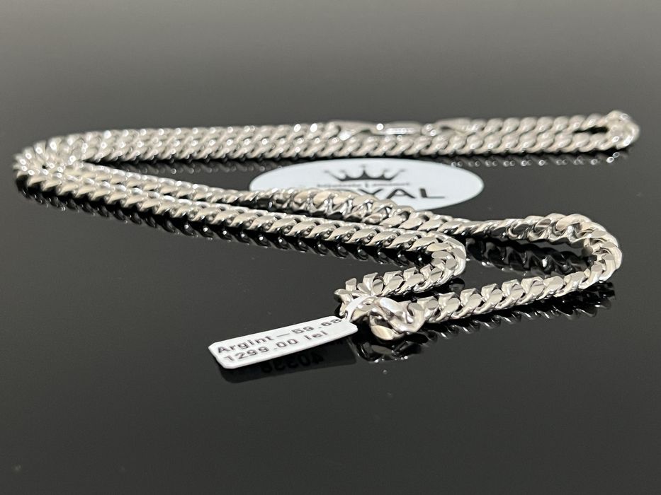 Bijuteria Royal CB : Lant CUBAN zale pline argint 925