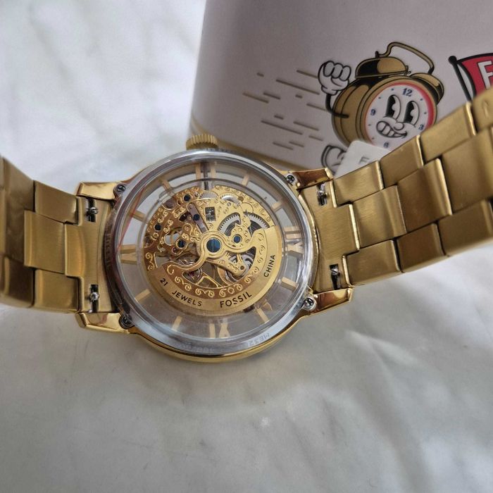 Ceas Fossil Townsman ME3280 AUTOMATIC Auriu Barbatesc, NOU la Cutie Zeus Amanet Rahova 35730