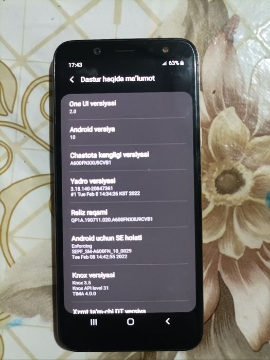 Samsung a6 Faqat OBMENga.  IWatch qóshib bariladi