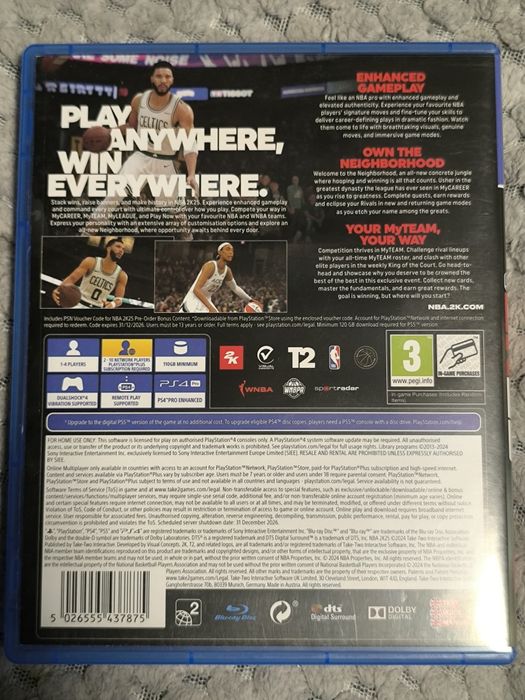 Игра на PS4 "NBA 2K25"