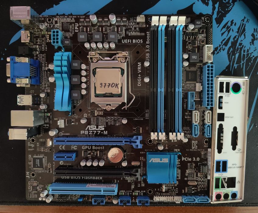 Материнская плата Asus Z77 + i7-3770K