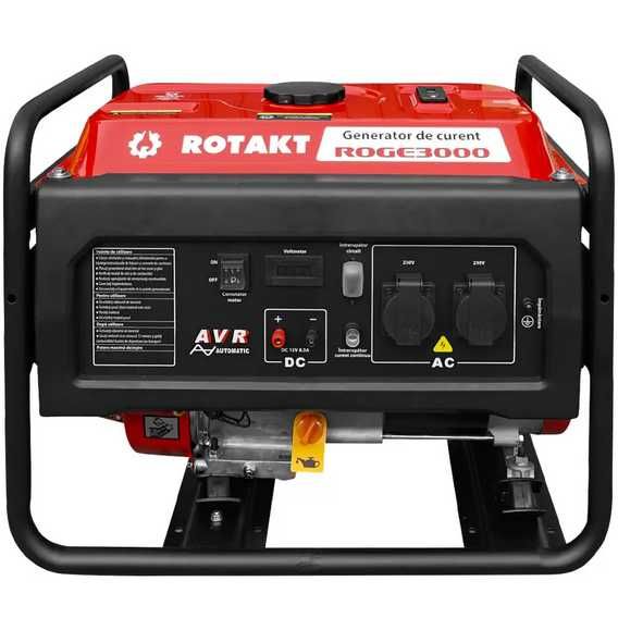 Generator De Curent Pe Benzină Rotakt ROGE3000 3.0 KW, AVR,Iesire  12V