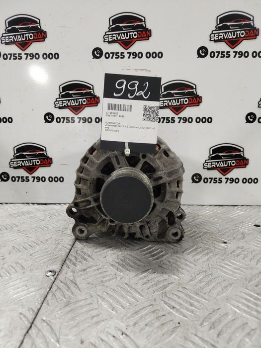 Alternator Volkswagen Golf 6 (2008-2013) 1.6 Motorina 2012