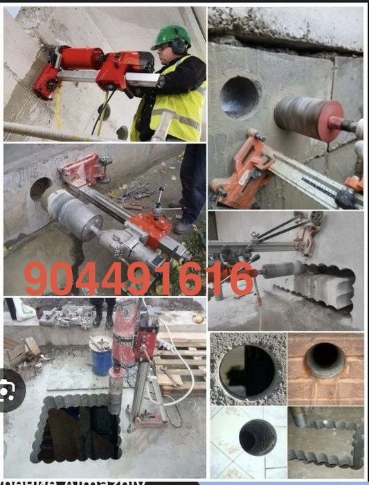 Beton teshish Almaz burgulash xizmati
