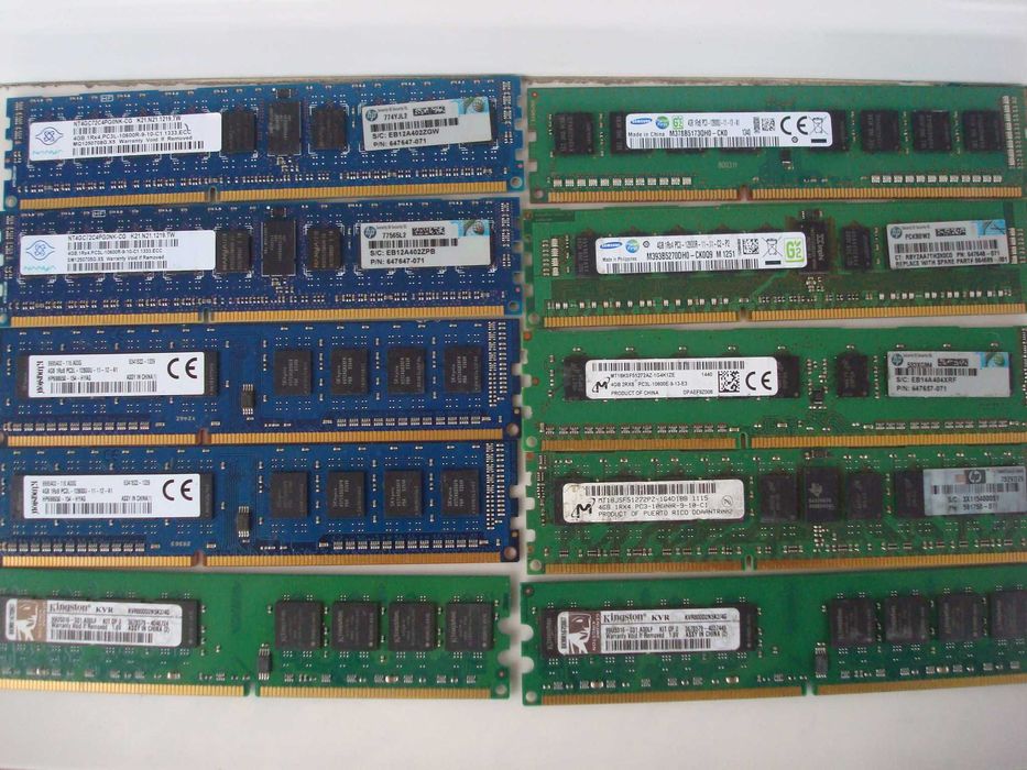 Memorii 8GB DDR3 kit  4Gb X2 Pc3-12800,10600 Kingston,Samsung, Nanya