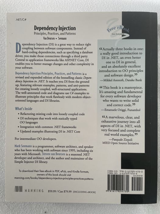 Книга Dependency Injection, Principles, Practices and Patterns