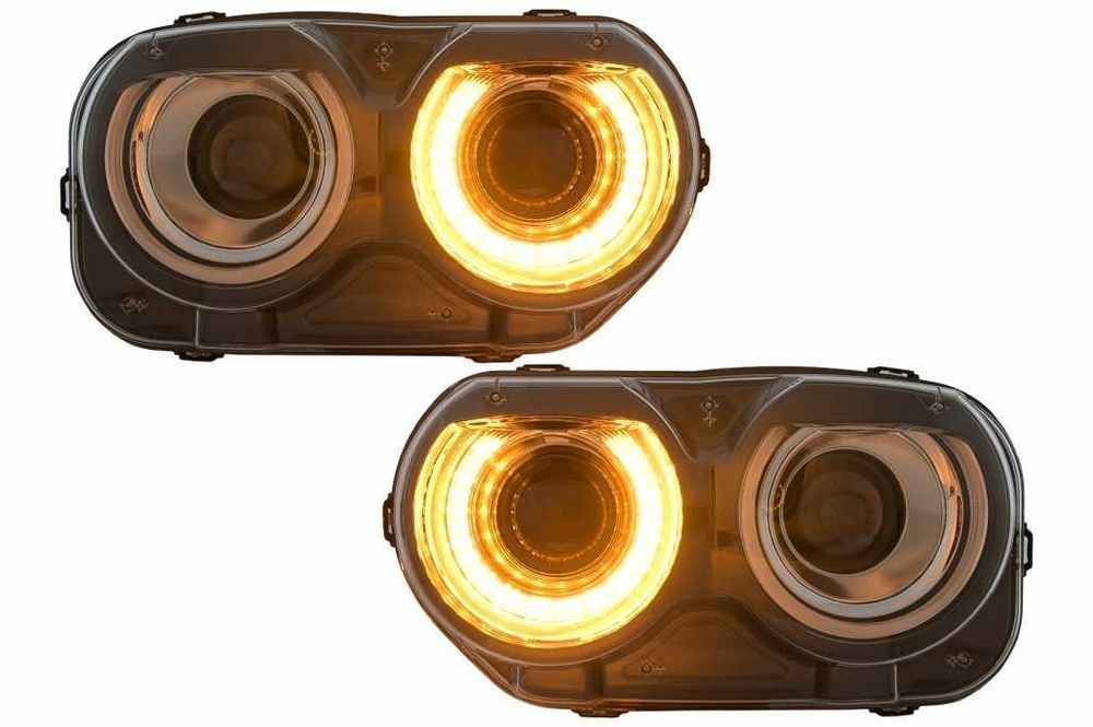 Oferta Craciun Faruri LED Dodge Challenger (2015-2024) Negru cu Lumini