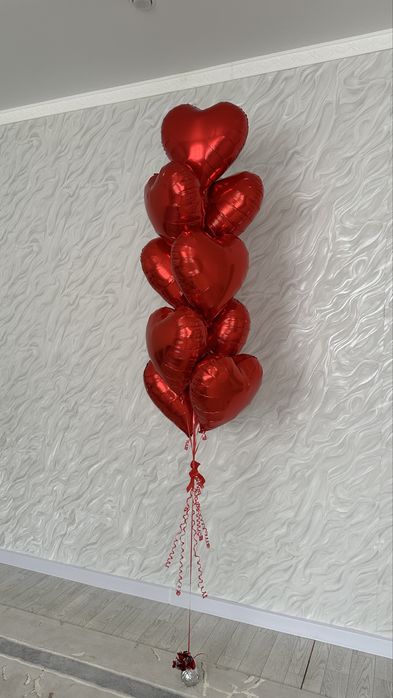 шарики сердечко по низкий цене