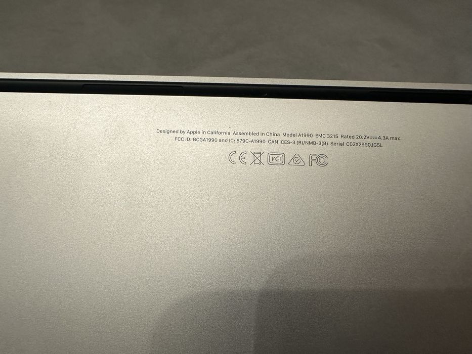 Macbook pro 2018 года