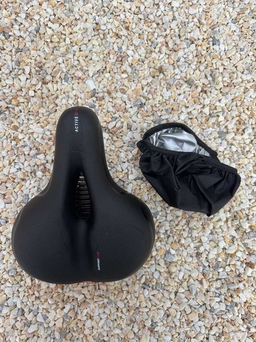 Седалка за велосипед с дъждобран и светлоотразител, седалки за колело