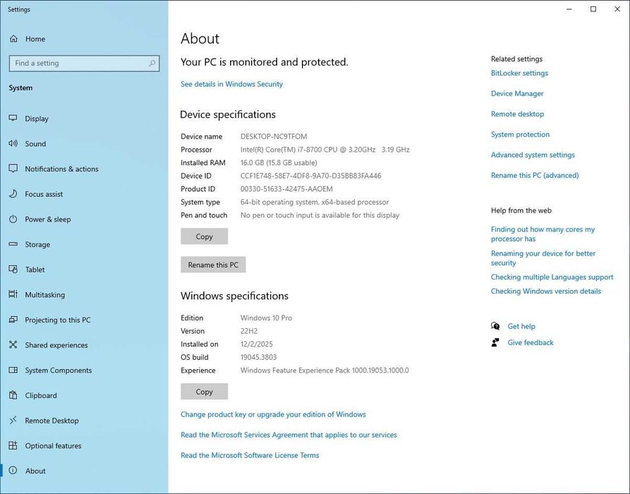 Компютър Dell Precision 3430 SFF, I7-8700, 16GB DDR4, 512GB NVME SSD