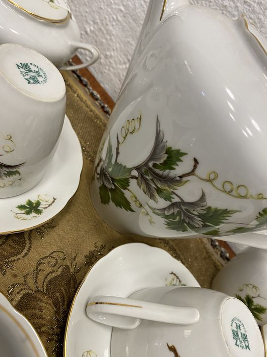 Пълен комплект сервиз за кафе от чехословакия