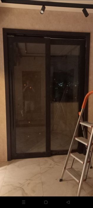 Межкомнатные раздвижные стеклянные купе двери перегородки