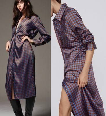 Rochie zara lunga satin s