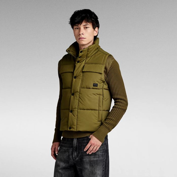 Оригинална грейка G-star Raw Foundation S елек мъжки джи стар