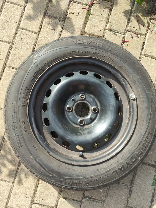 4 Anvelope 165/70 R14 cu jenti tabla 4x98 CB 58,1