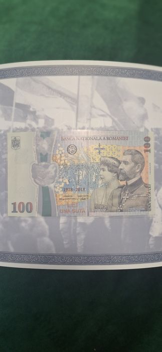 Bancnota centenar 100 lei 2018