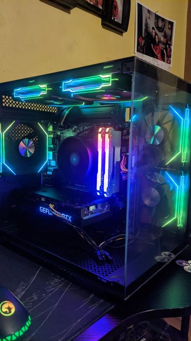 Геймърски PC: Ryzen 5 3600  + RTX 3060 Ti | 16GB RAM | RGB