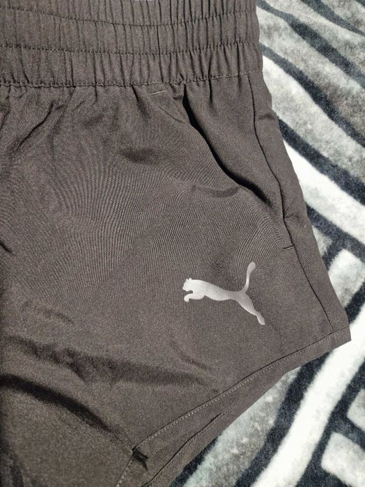 Pantaloni scurți de alergare Puma, negri, pentru copii, 11–12 ani